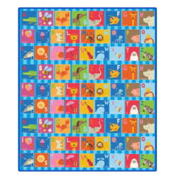 Alphabet Blue Activity Mat