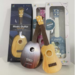 37cm Catoon Ukulele For Kids Music beginner 4 String Spruce Small Guitar Without Hurting Hands